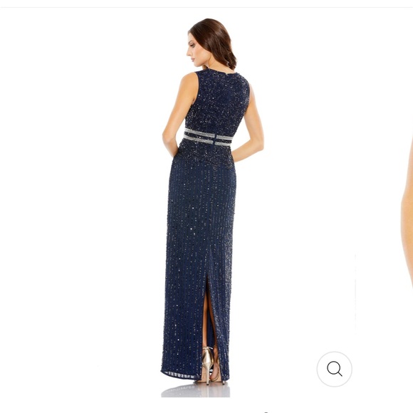 MAC DUGGAL SZ 10 SEQUINED SLEEVELESS GOWN DRESS. NWT - Picture 3 of 5